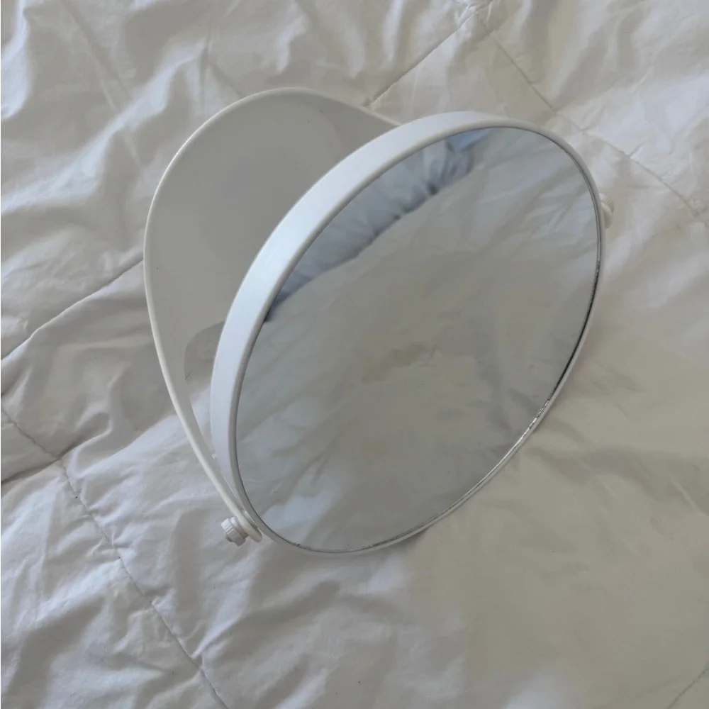 Room Essentials White Vanity Mirror - 360° Swivel Tabletop